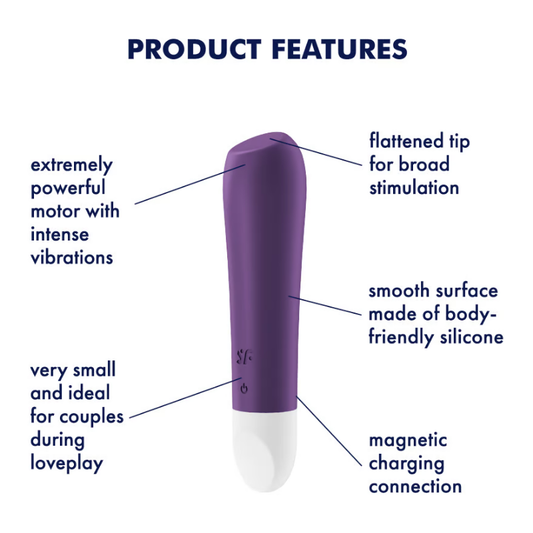 Satisfyer Ultra Power Bullet 2 Powerful Vibrator - Violet