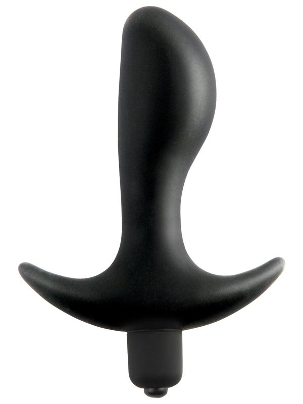 Anal Fantasy Collection Vibrating Perfect Plug - Black 9 cm (3.5'') Vibrating Butt Plug