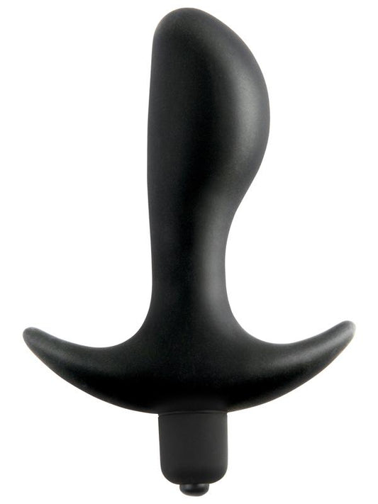 Anal Fantasy Collection Vibrating Perfect Plug - Black 9 cm (3.5'') Vibrating Butt Plug
