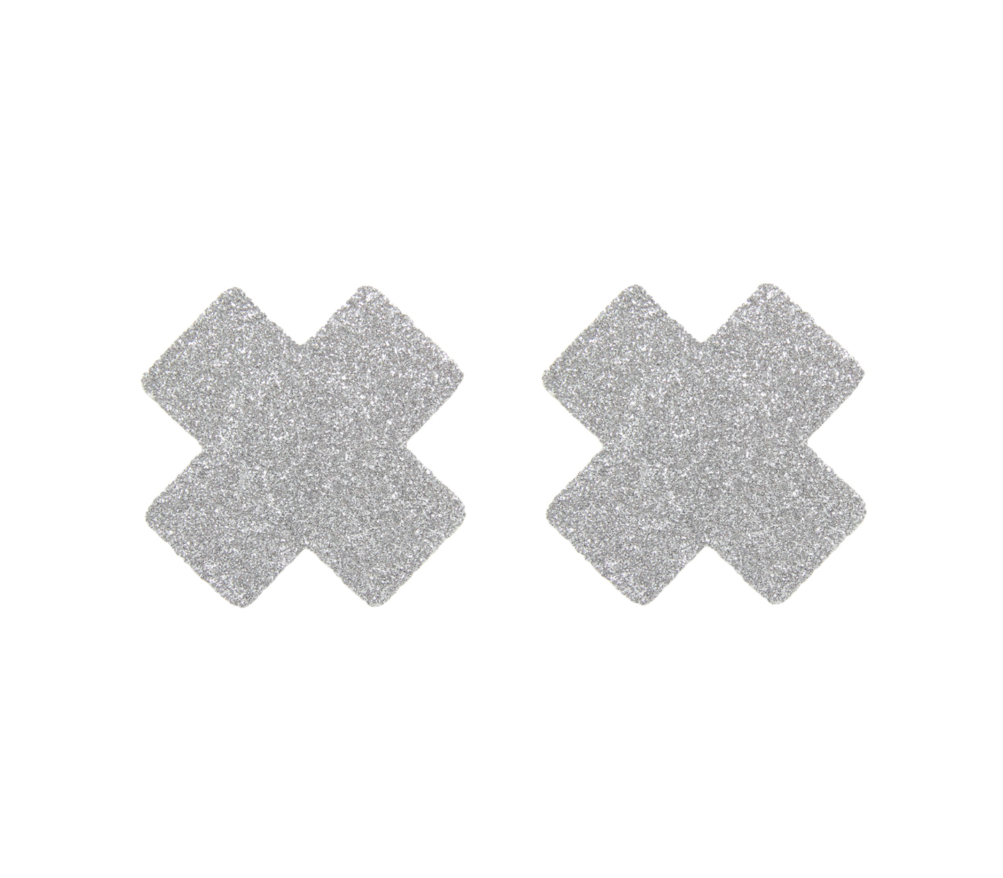 NIP022SILA Petite Cross Nipple Pasties