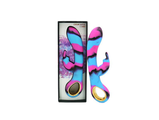 Colourful Camo Dini Vibrator Blue (Heating)