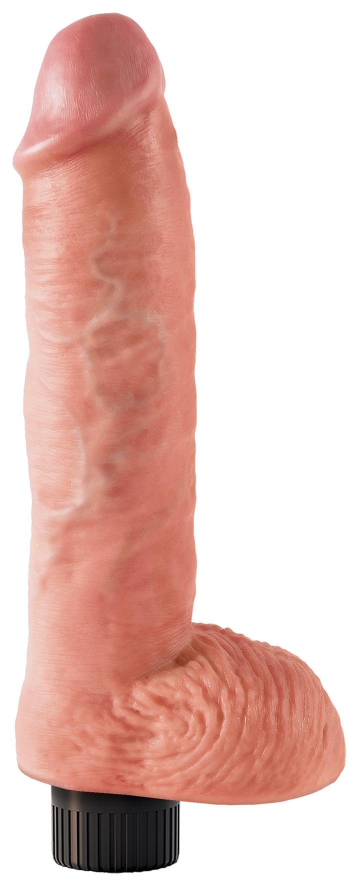King Cock 10'' Vibrating Cock with Balls