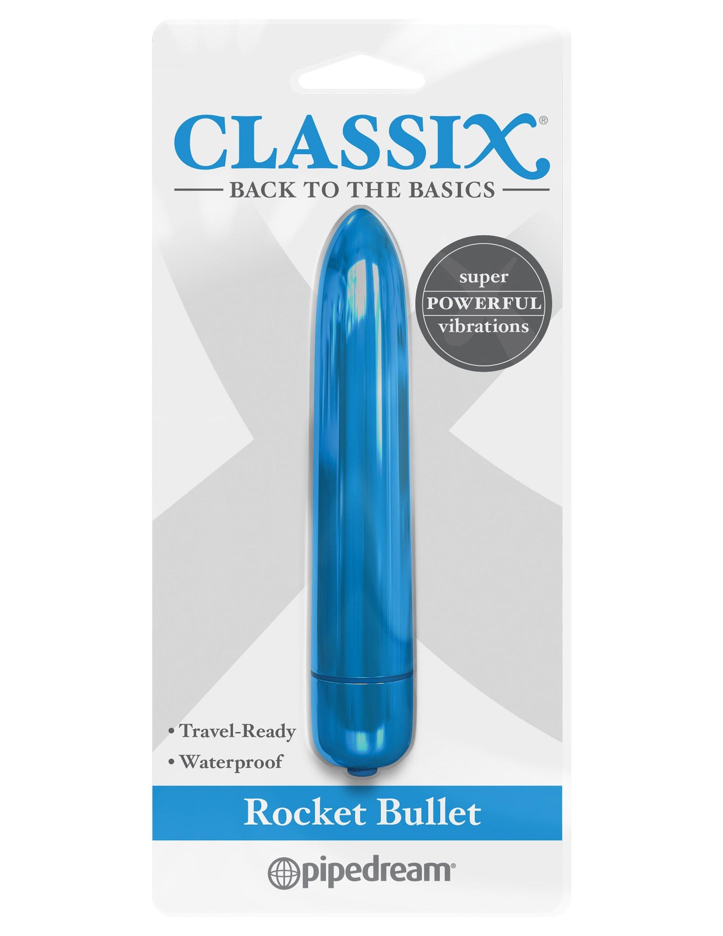 Classix Rocket Bullet - Metallic Blue 8.9 cm Bullet
