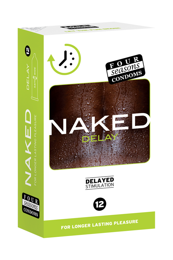 Four Seasons Naked Delay - Ultra Thin Condoms - 12 Pack