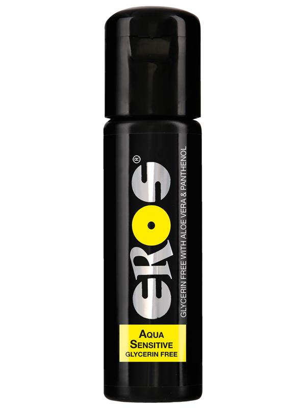 Eros Aqua Sensitive Glycerin Free 100ml Lubricant With Aloe Vera And Panthenol