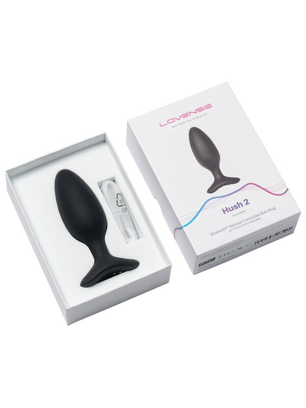 Hush 2 By Lovense Vibrating Butt Plug - 1.75