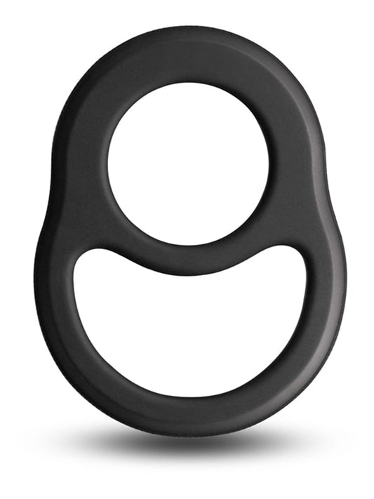 Renegade Cradle - Black - Black Cock & Balls Ring
