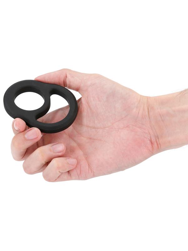 Renegade Cradle - Black - Black Cock & Balls Ring