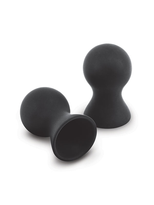 Size Up Silicone Nipple Suckers - Black - Set of 2