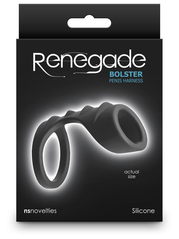 Renegade Bolster - Black - Black Penis Harness