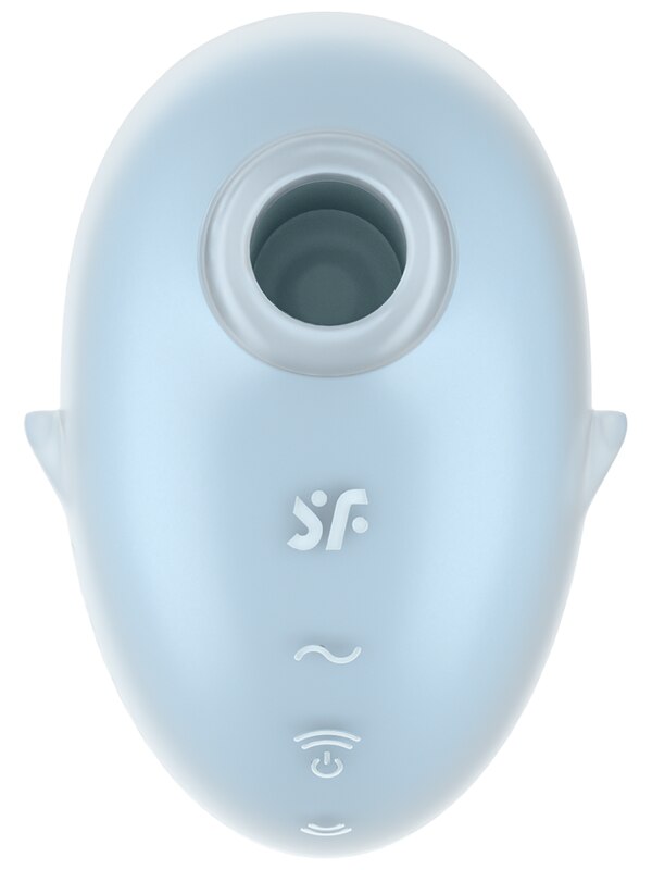 Satisfyer Cutie Ghost - Blue - Blue USB Rechargeable Air Pulse Stimulator