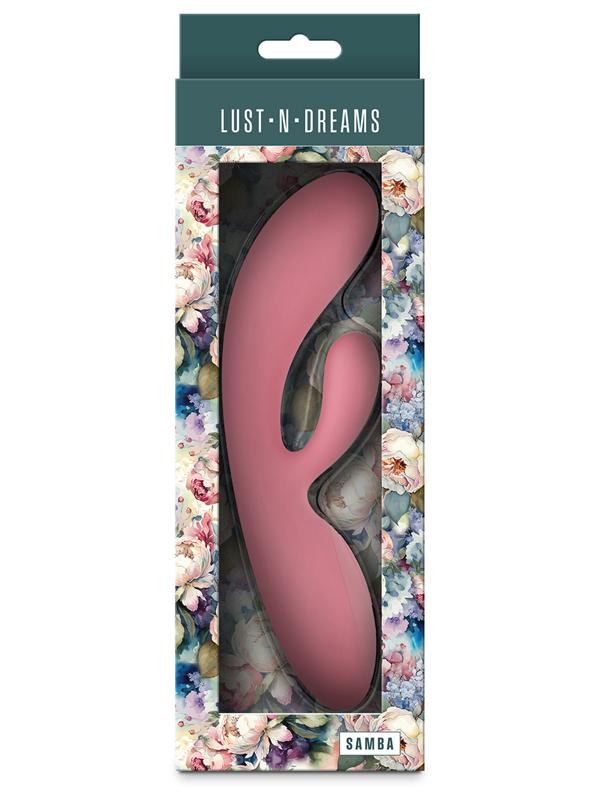 Lust-n-Dreams - Samba - Coral - Pink 19.4 cm USB Rechargeable Rabbit Vibrator