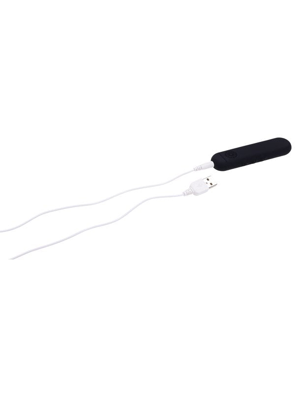 Pivot Flat Bullet - Black - Black 10.2 cm USB Rechargeable Bullet