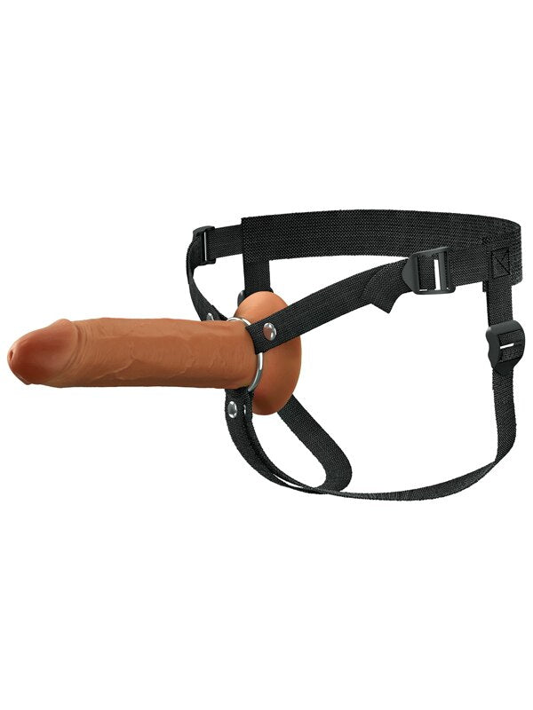 FX Elite 8'' Silicone Hollow Strap-On - Tan - Tan 20 cm Hollow Strap-On