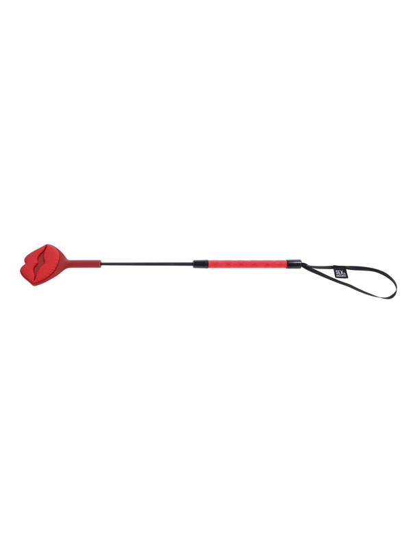 S&M Exs & Ohs Kiss Crop - Red Silicone Tipped Crop Whip
