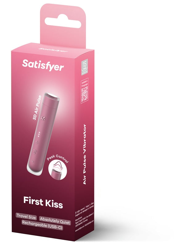 Satisfyer First Kiss - Pink USB Rechargeable Air Pulse Stimulator