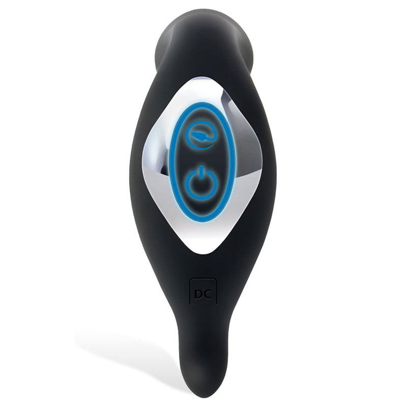 Adam & Eve 3-Point Prostate Massager - Black USB Rechargable Vibrating Prostate Massager