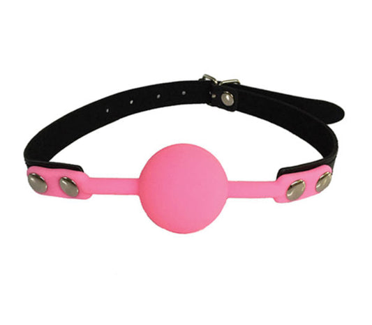 Gag006 Faux Leather Gag With Silicone Ball