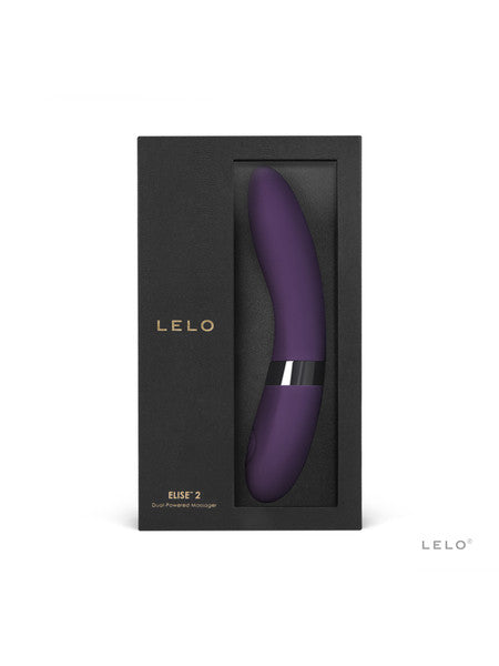 Lelo Elise 2 Powerful Vibrations Vibrator Personal Massager Stronger Stimulation - Black