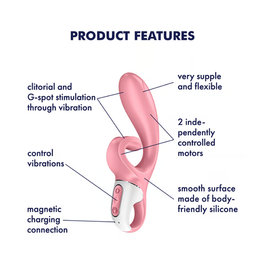 Satisfyer Hug Me Rabbit Vibe App Control - Pink