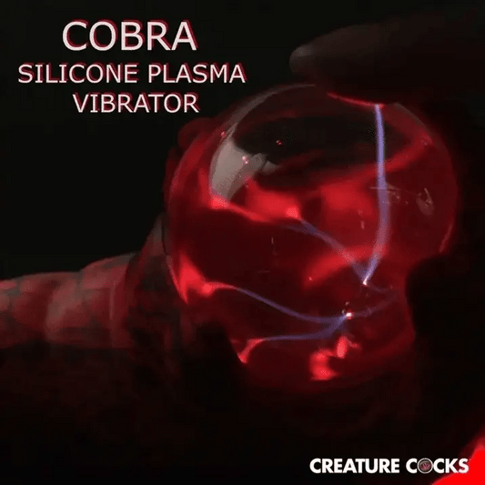 Creature Cocks Cobra - Red 18.5 cm USB Rechargeable Fantasy Vibrator with Plasma Ball