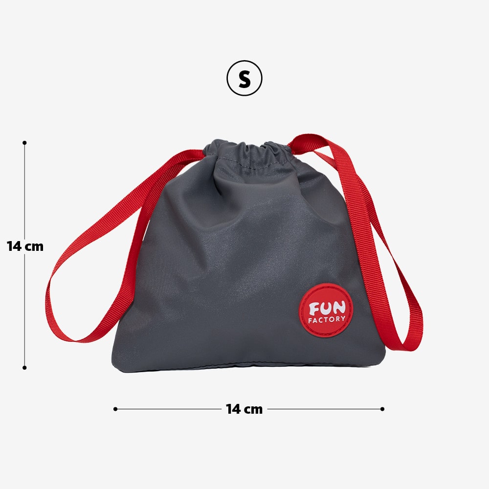 Fun Factory TOYBAG S grey - Grey Discreet Storage Bag - Small