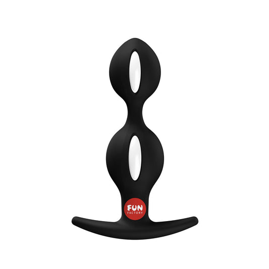 Fun Factory B BALLS DUO Black - Black 13 cm Weighted Kegel Balls