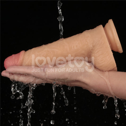 9 Inch Power Basics - Flesh 23 cm USB Rechargeable Vibrating Dong