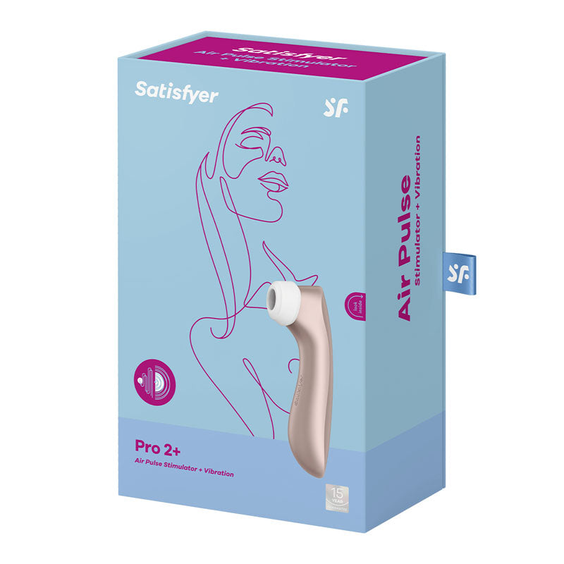 Satisfyer Pro 2+ Vibration Clitoral Stimulator Rose Gold