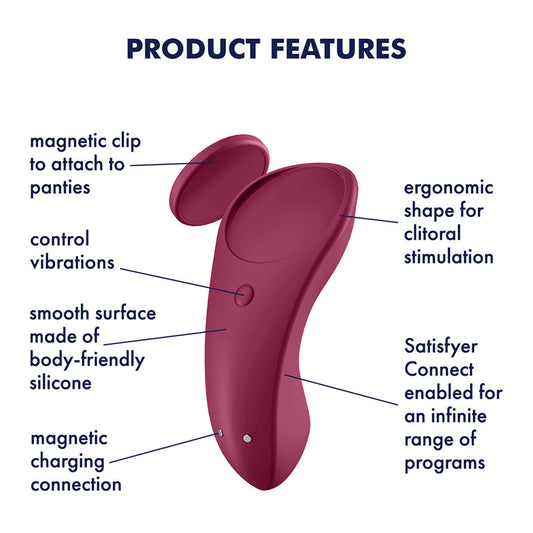 Satisfyer Sexy Secret - App Controlled USB-Rechargeable Panty Vibrator