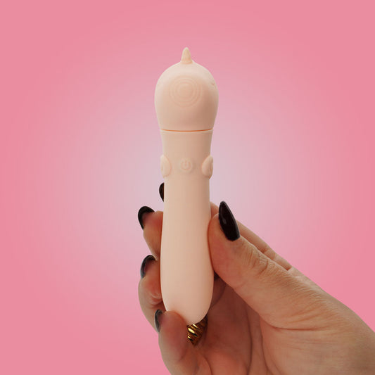 Unihorn - USB Bullet - Heart Throb - Coral USB Rechargeable Vibrating Bullet