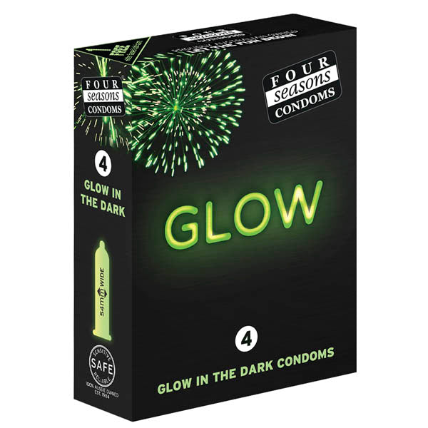 Glow N' Dark 4 Pack Condoms