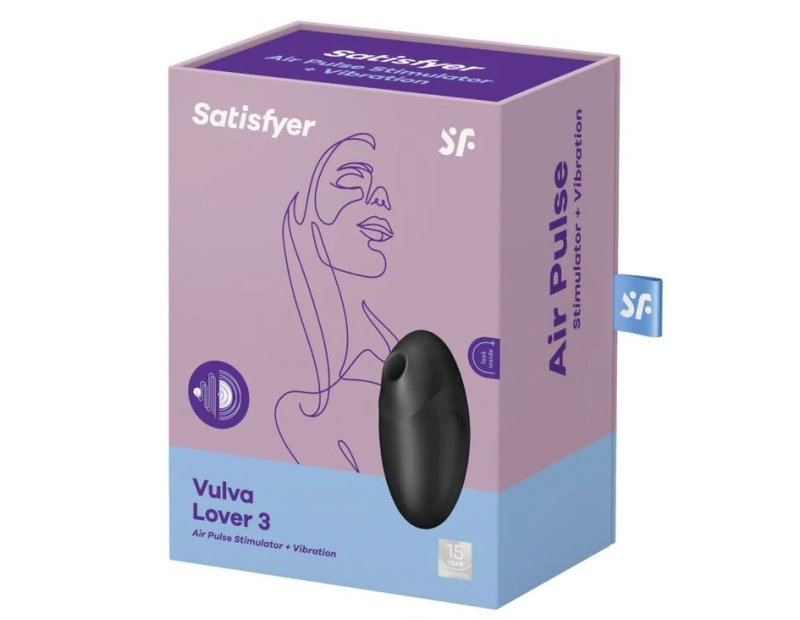 Satisfyer Vulva Lover 3 Vibrator - Black