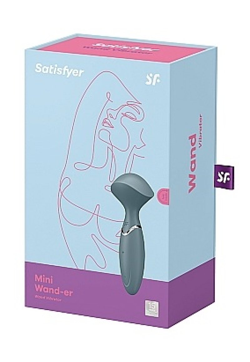 Satisfyer Mini Wand-er Vibrator - Grey