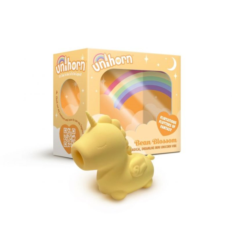 Unihorn - Bean Blossom - Yellow USB Rechargeable Flicking Stimulator