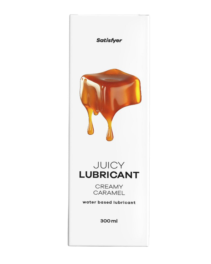 Satisfyer Juicy Lubricant 300 ml Creamy Caramel - Caramel Scented Water Based Lubricant - 300 ml Bottle