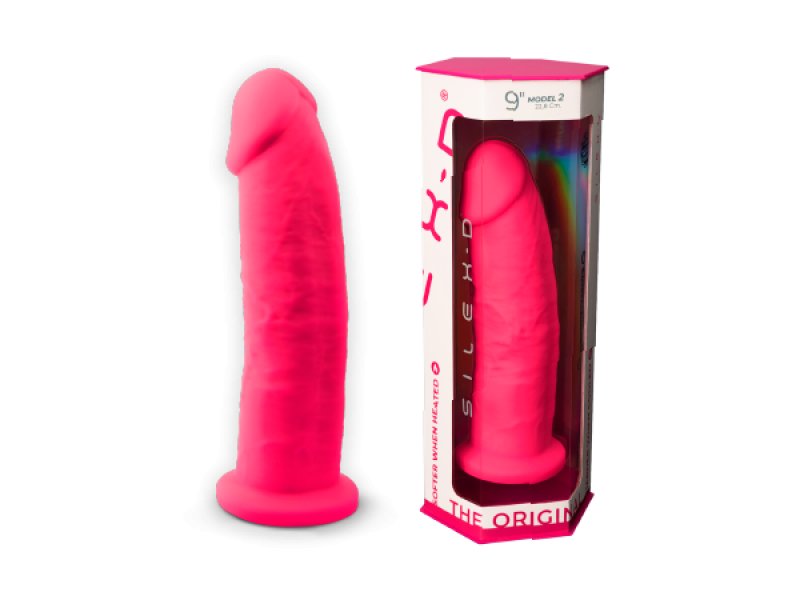 Silexd Model 2 (9") Pink High-Quality Super Soft Silicone Dildo
