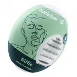 Satisfyer Masturbator Egg - Riffle - White Stroker Sleeve