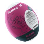 Satisfyer Masturbator Egg - Bubble - White Stroker Sleeve