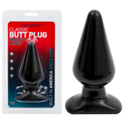Classic Butt Plug Black 15.3 cm (6'') Large Smooth