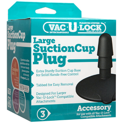 Large Suction Cup Plug (Black)