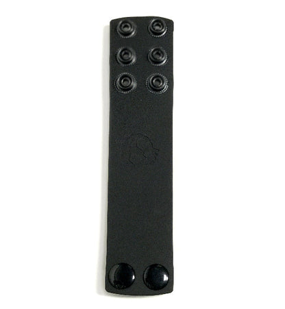 Boneyard 1.5inch Silicone Ball Strap - 3 Snap - Black