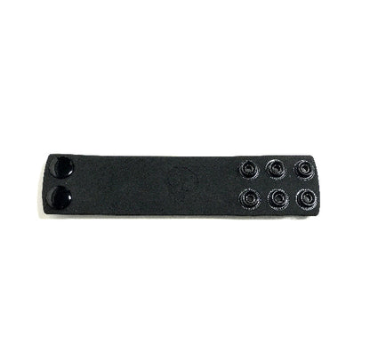 Boneyard 1.5inch Silicone Ball Strap - 3 Snap - Black