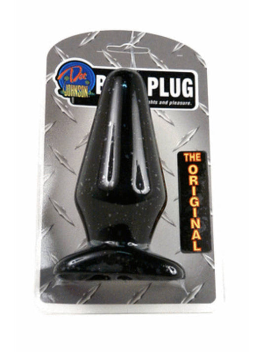 Classic Butt Plug Black 15.3 cm (6'') Large Smooth