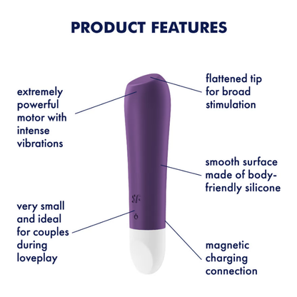 Satisfyer Ultra Power Bullet 2 Powerful Vibrator - Violet