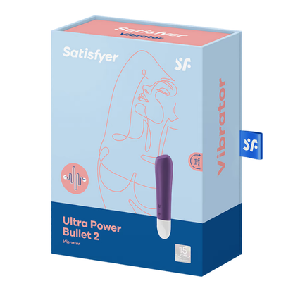 Satisfyer Ultra Power Bullet 2 Powerful Vibrator - Violet