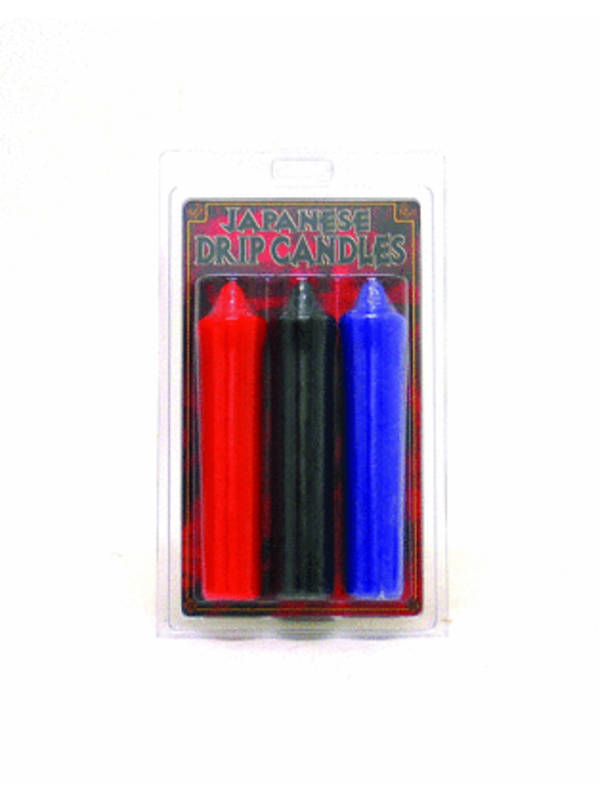 Japanese Drip Candles - 3 Pack Multi-Colored