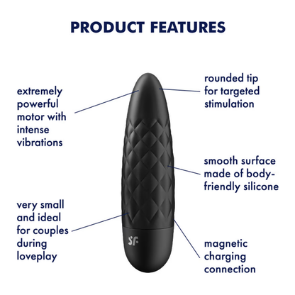 Satisfyer Ultra Power Bullet 5 Powerful Vibrator - Black