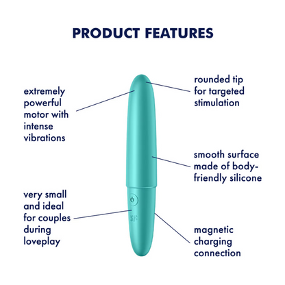Satisfyer Ultra Power Bullet 6 Vibrator - Turquoise