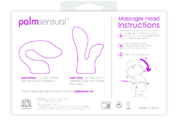 PalmSensual Massager Heads (For use with Palm Power)